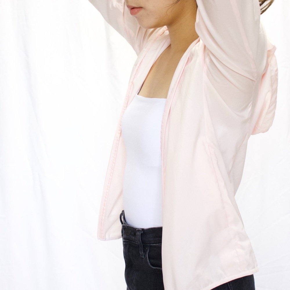 Uniqlo pink parka